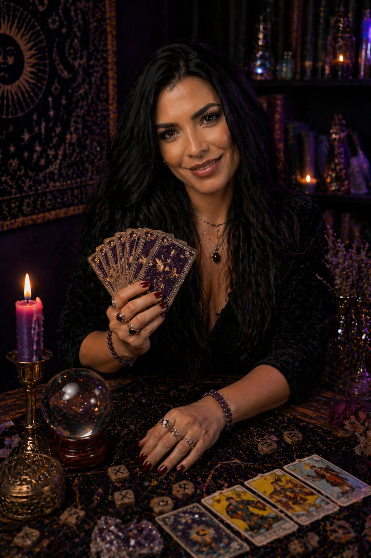Nayara com 3 cartas